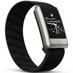 Pulsera OUBAND | Time Noir (Clip Plateado)